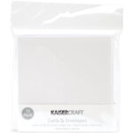 Kaisercraft 10 CARDS AND PAPER ENVELOPES White