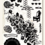 My Mind's Eye FOLLOW YOUR HEART Clear Acrylic Stamps 17 pc