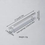 Silver Metallic Plastic CABINET HANDLE DIAMOND - Image 3