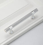 Silver Metallic Plastic CABINET HANDLE DIAMOND