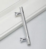 Silver Metallic Plastic CABINET HANDLE DIAMOND - Image 2