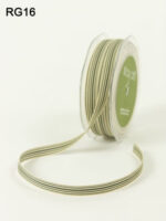 May Arts 3/8" Grosgrain IVORY STRIPE RIBBON 1 yard yd - Image 6