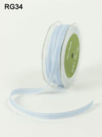 May Arts 3/8" Grosgrain IVORY STRIPE RIBBON 1 yard yd - Image 9
