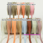 May Arts 3/8" Grosgrain IVORY STRIPE RIBBON 1 yard yd