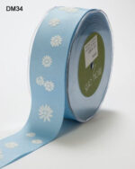 May Arts 1.5" GROSGRAIN DAISY DAISIES RIBBON 1 yard yd - Image 5