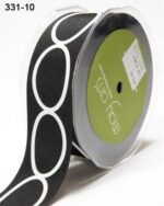 May Arts 1.5" Grosgrain OVAL RIBBON 1 yard yd - Image 2