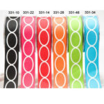 May Arts 1.5" Grosgrain OVAL RIBBON 1 yard yd
