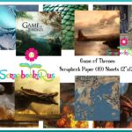 Game of Thrones 12"X12" Scrapbook Paper Pack 10pc Scrapbooksrus