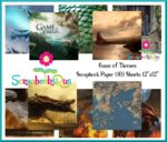 Game of Thrones 12"X12" Scrapbook Paper Pack 10pc Scrapbooksrus