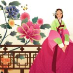 Geisha Girl Oriental Asian 12"x12" Scrapbook Paper