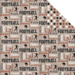 Moxxie GRID IRON FOOTBALL 12"X12" Scrapbook Kit 5pc - Image 4