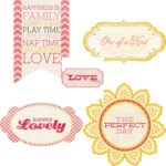My Mind's Eye Sweetest Thing HONEY DieCut Titles
