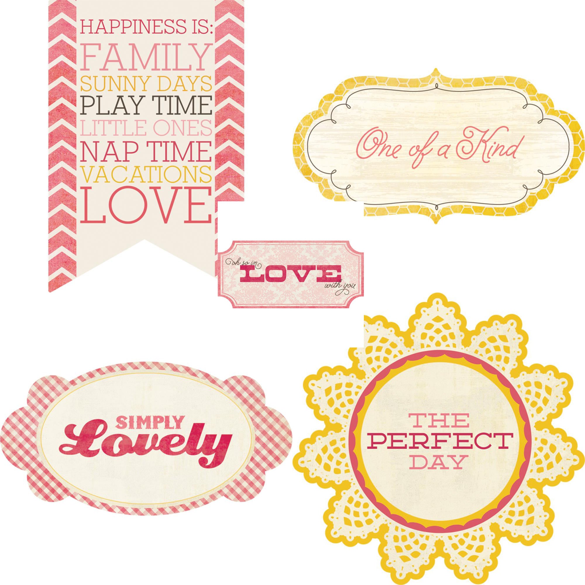 HONEY_SET.jpg My Mind's Eye Sweetest Thing HONEY DieCut Titles - Image 1