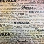 NEVADA POSTAGE MAP 12"X12" Scrapbook Travel Paper - Image 7