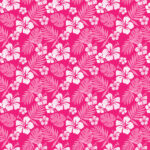 HIBISCUS HOT PINK Tropical Floral 12”X12” Paper Scrapbook Customs