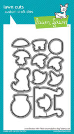 Lawn Fawn LITTLE SNOW GLOBE DOG Stamps & Die SET - Image 8