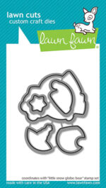 Lawn Fawn LITTLE SNOW GLOBE BEAR Stamps & Die SET - Image 3