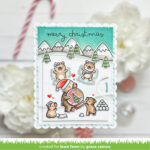 Lawn Fawn LITTLE SNOW GLOBE BEAR Stamps & Die SET - Image 4
