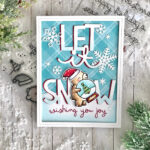 Lawn Fawn LITTLE SNOW GLOBE BEAR Stamps & Die SET - Image 7