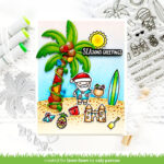 Lawn Fawn BEACHY CHRISTMAS Stamps & Die SET - Image 5