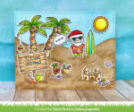 Lawn Fawn BEACHY CHRISTMAS Stamps & Die SET - Image 7