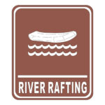 RIVER RAFTING SIGN Laser DieCut Outdoor Trail Embellishment