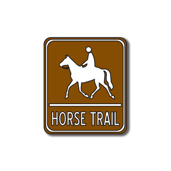 IMG-2459.jpg HORSE TRAIL SIGN Laser DieCut Outdoor Embellishment - Image 1