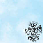 CAT ANGEL WINGS 12X12 Scrapbook Paper 2pc - Image 3
