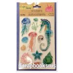 Crafter’s Square DEEP SEA Puffy Popup Stickers 12pc