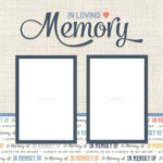 IN LOVING MEMORY QUICK PAGE KIT 12X12 Scrapbook Paper Stickers 5pc - Image 4