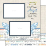 IN LOVING MEMORY QUICK PAGE KIT 12X12 Scrapbook Paper Stickers 5pc - Image 3
