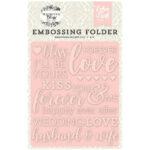 Echo Park WEDDING BLISS Embossing Folder 5"X8" 1pc