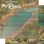 Life Is Better ON THE RIVER KIT 3pc Scrapbook Papers Stickers - Image 2