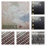 US MARINES 12x12” Military Scrapbook Kit 1C
