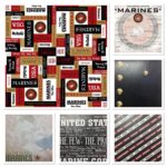 US MARINES 12x12” Military Scrapbook Kit 1B - Image 7