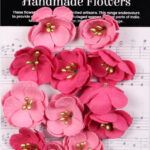 Little Birdie Handmade Flowers Embossed Daisies PRECIOUS PINK 12pc