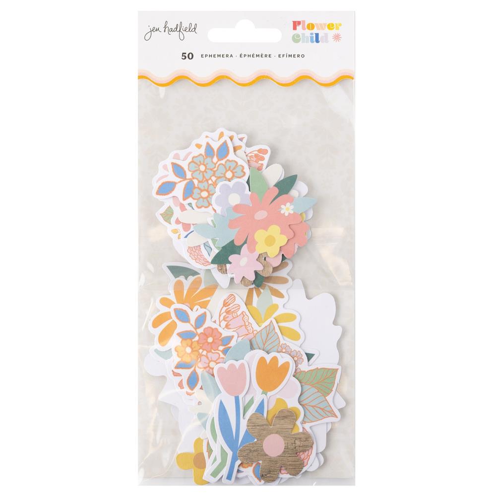 IMG-3584.jpg Jen Hadfield FLOWER CHILD Ephemera Diecuts 50 pc - Image 1