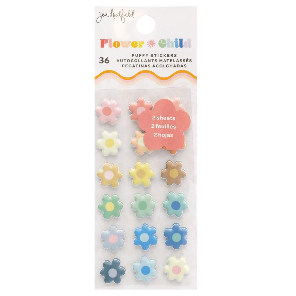 IMG-3590.jpg Jen Hadfield FLOWER CHILD Mini Puffy Stickers 36pc - Image 1