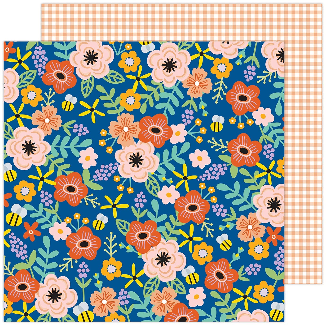 IMG-3597.jpg Pebbles Kid At Heart SCATTER HAPPINESS 12"X12" Scrapbook Paper - Image 1