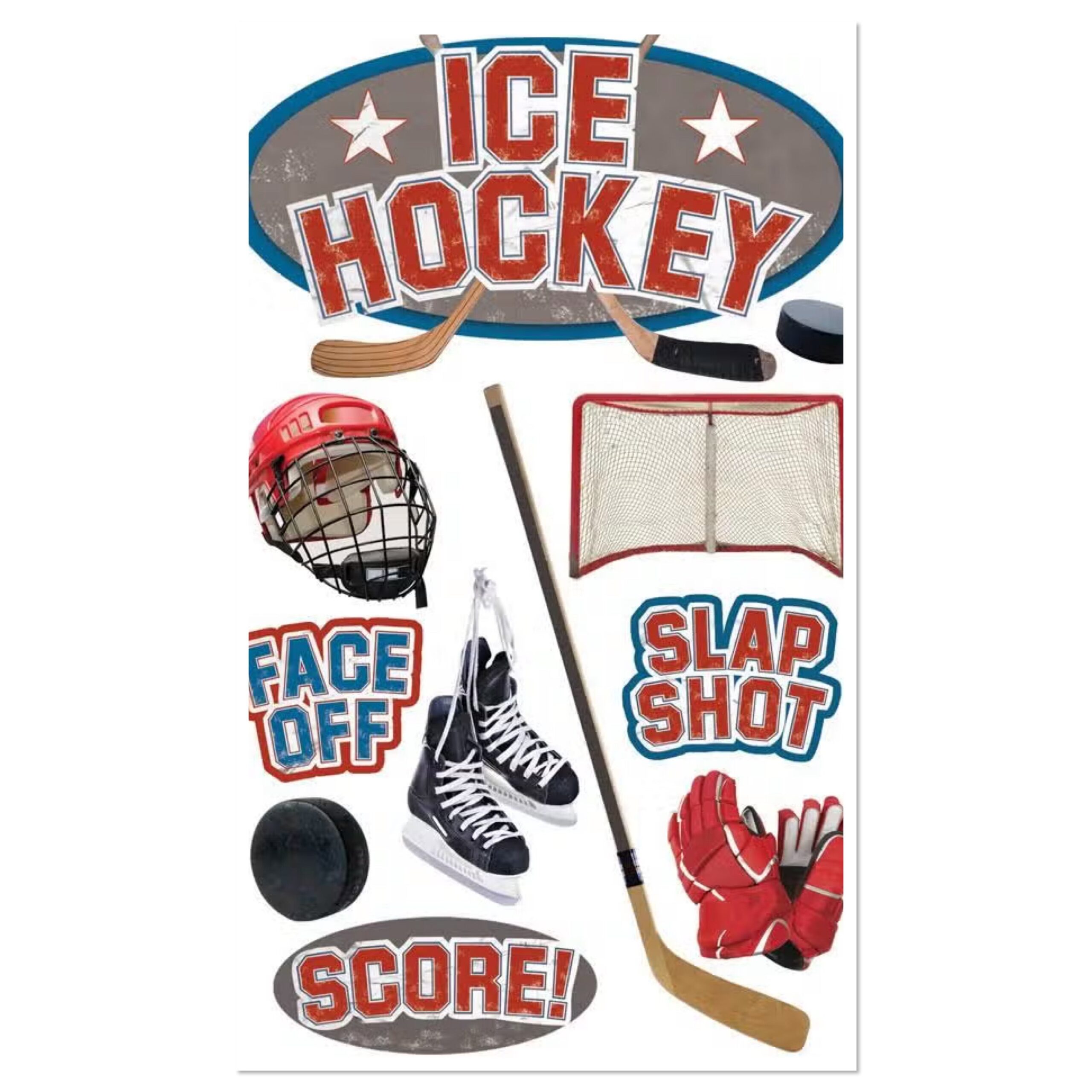 IMG-3845.jpg Paper House HOCKEY 3D Stickers 11pc - Image 1