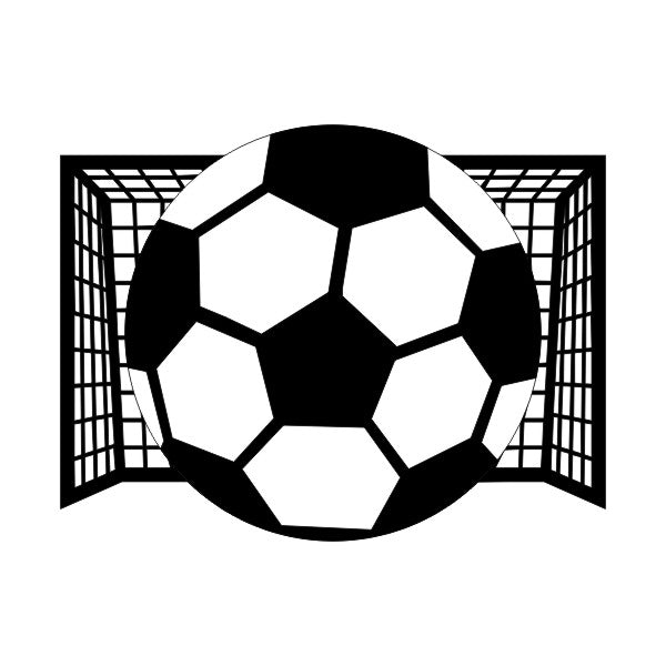IMG-4447.jpg SOCCER BALL ON NET Layered Laser Diecut Embellishment - Image 1