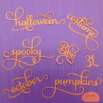 HALLOWEEN Word Phrases Diecuts - Image 3
