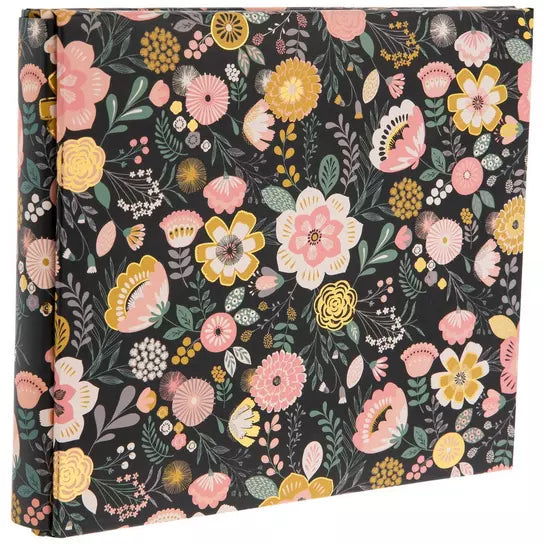IMG-7705.jpg Paper Studio FLORAL DARLING GOLD FOIL 6"X6" Post Bound Scrapbook Album - Image 1