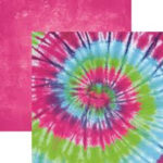 Reminisce Tie Dye WILD CHILD 12"X12" Scrapbook Paper