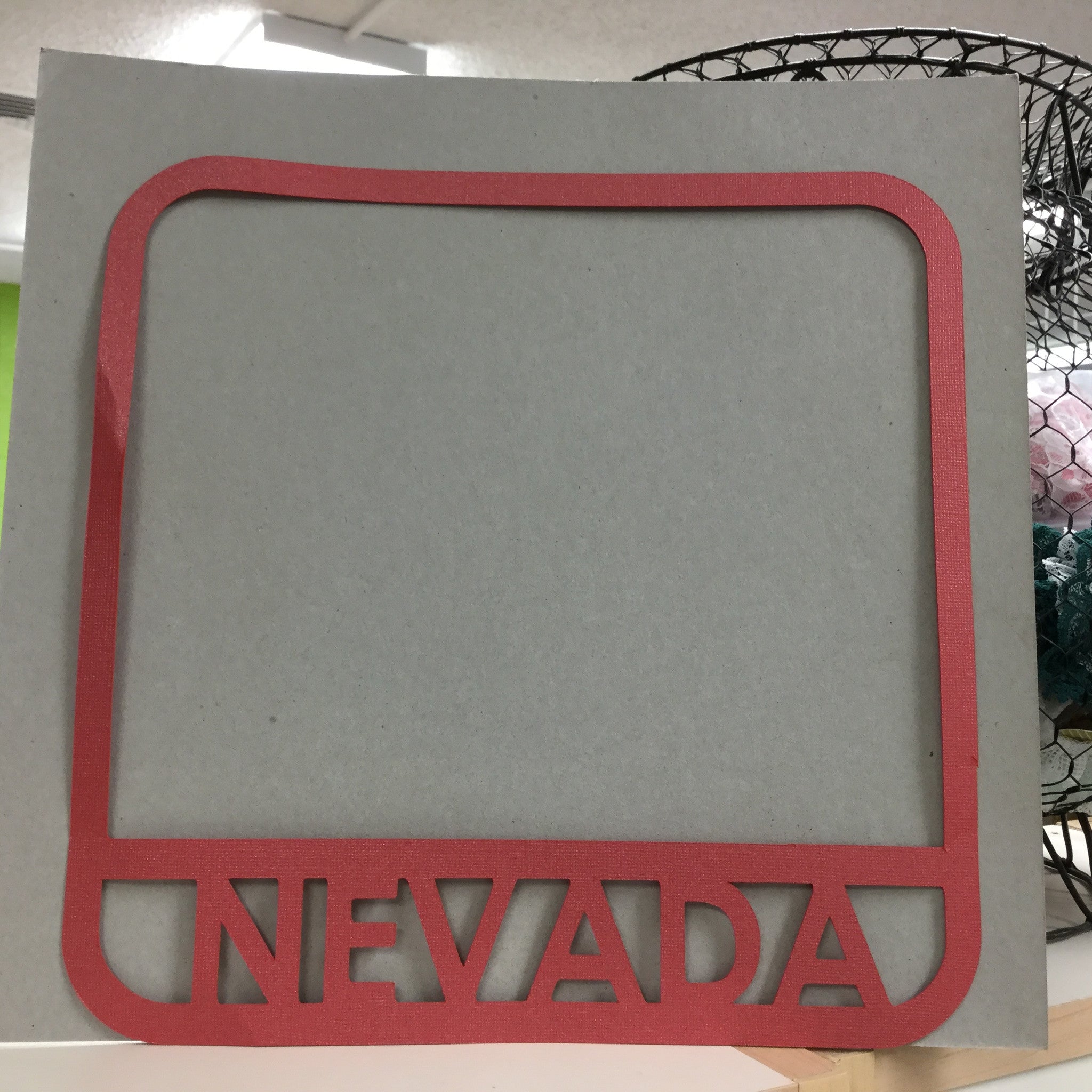 IMG_0168.jpg Page Frame NEVADA 12"x12" Scrapbook Overlay - Image 1