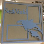 Page Frame SEA WORLD 12"x12" Scrapbook Overlay