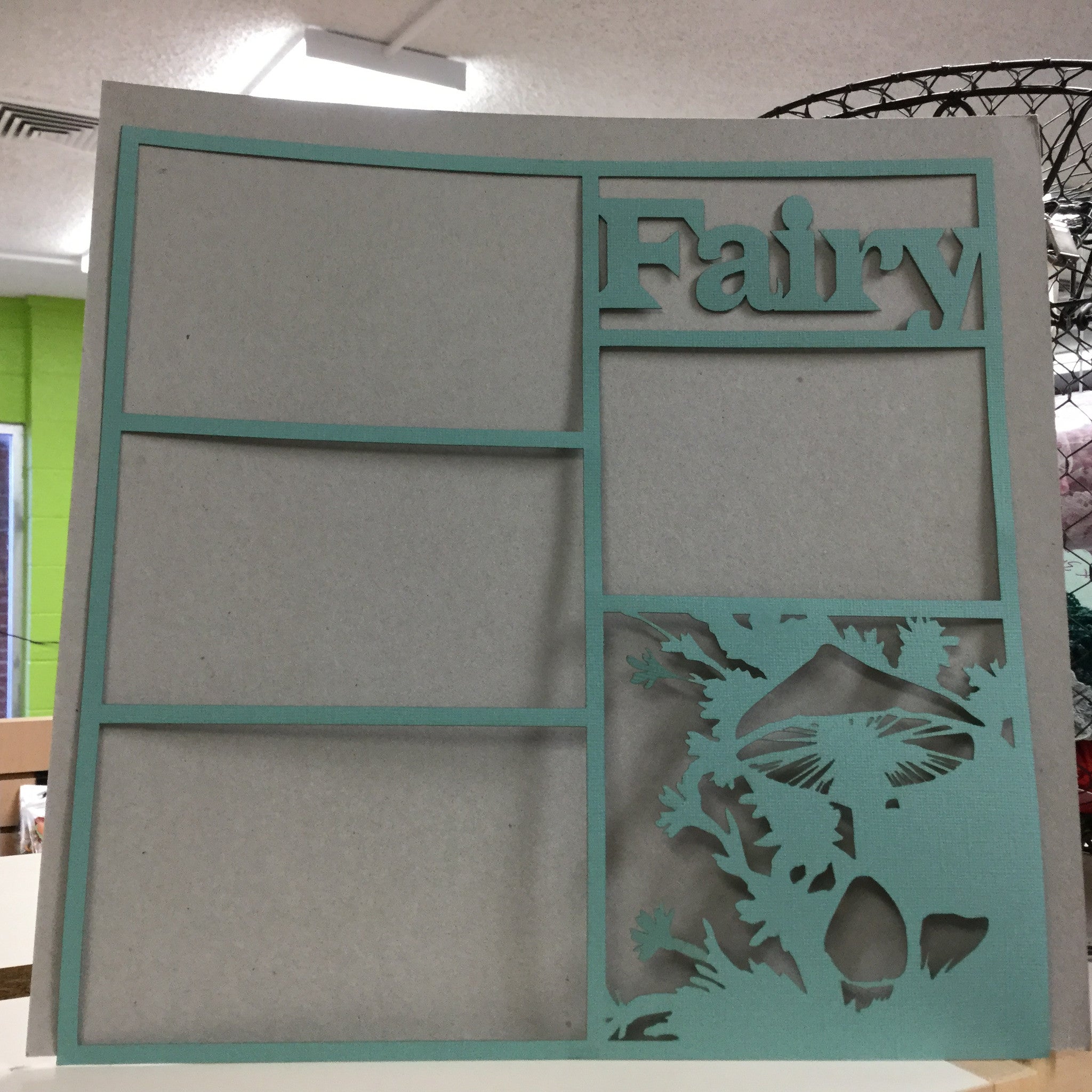 IMG_0212.jpg Page Frame FAIRY 12"x12" Scrapbook Overlay - Image 1