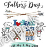 Scrapbook Customs Month Craft Stickers JUNE Father’s Day 8pc
