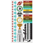 KaiserCraft Game On Stickers FOOTBALL 6"X12