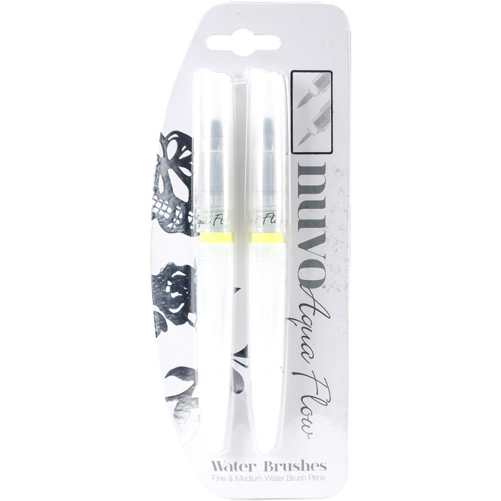 IMG_1359.jpg Nuvo Aqua Flow WATER BRUSHES Fine Medium Pens - Image 1